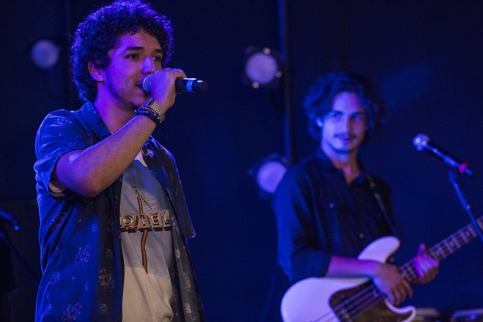 Tom e Nicolau durante apresentação (Foto: Inácio Moraes/Gshow)