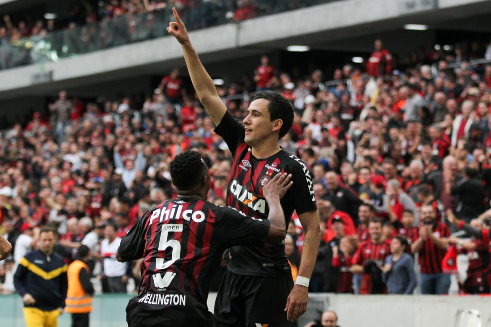 Pablo é o artilheiro do Atlético-PR também na Sul-Americana, com três gols — Foto: CARLA LARINI/O FOTOGRÁFICO/ESTADÃO CONTEÚDO