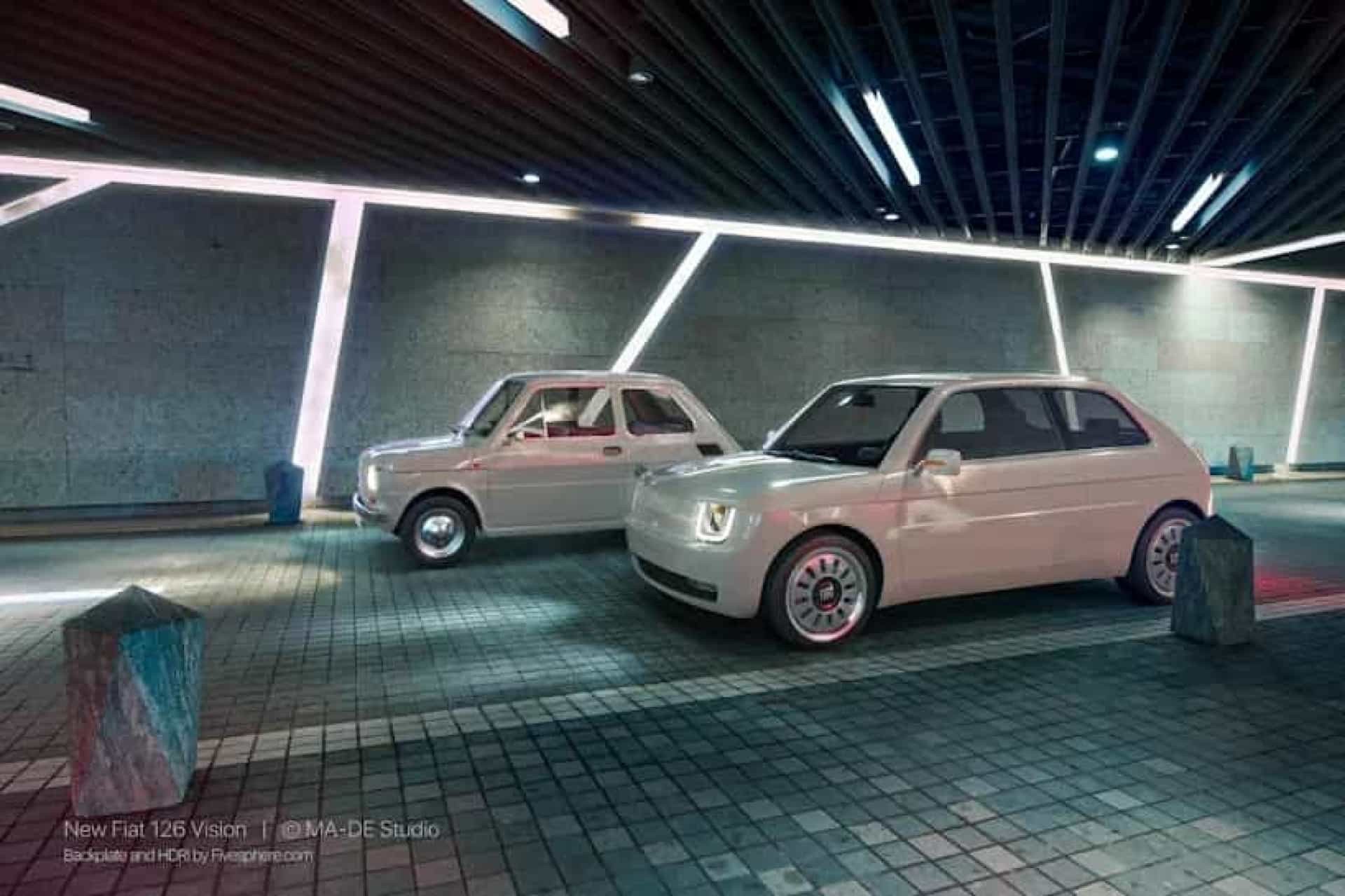 Como seria o clássico Fiat 126 nos dias de hoje? Este estúdio imaginou (Foto: Divulgação)