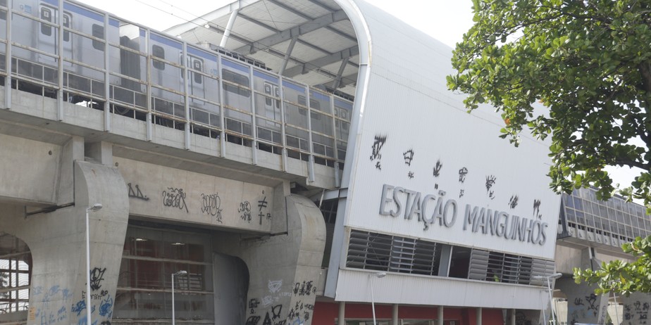 Fachada da Estação Manguinhos - Foto arquivo 2019