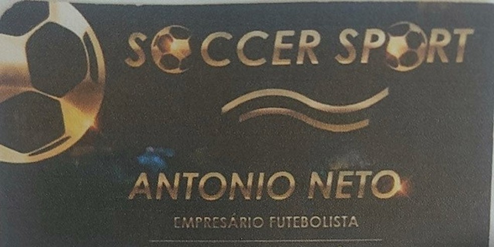 Em viagem ao Sul, Peixão usou o nome de Antonio Neto e se dizia empresário de jogadores de futebol — Foto: Reprodução