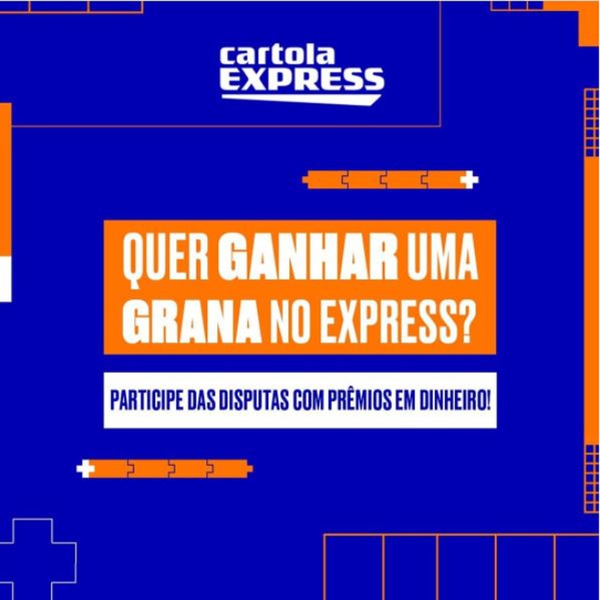 Cartola Express: mais de R$ 24 mil em prêmios no amistoso entre
