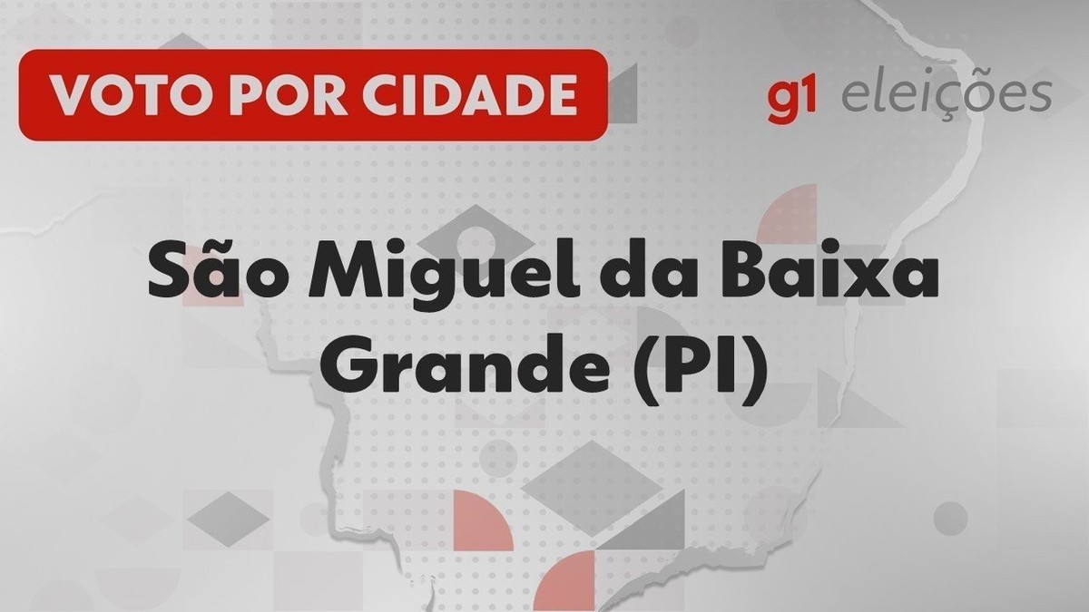 Eleições Em São Miguel Da Baixa Grande Pi Veja Como Foi A Votação No 1º Turno Piauí G1 