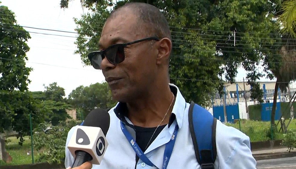 Motorista falou sobre ataque a ônibus em Vitória — Foto: Reprodução/TV Gazeta