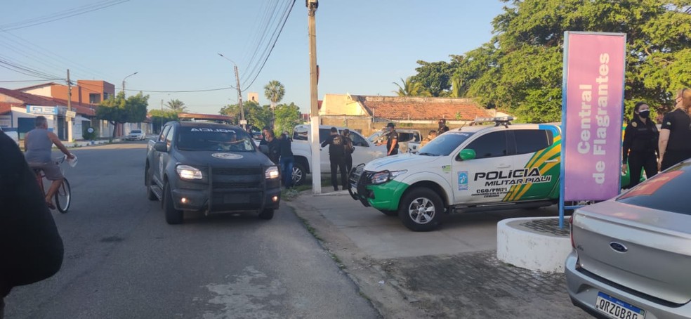 Central de Flagrantes de Parnaíba, durante Operação Integrada da Polícia Civil — Foto: Divulgação/PC-PI