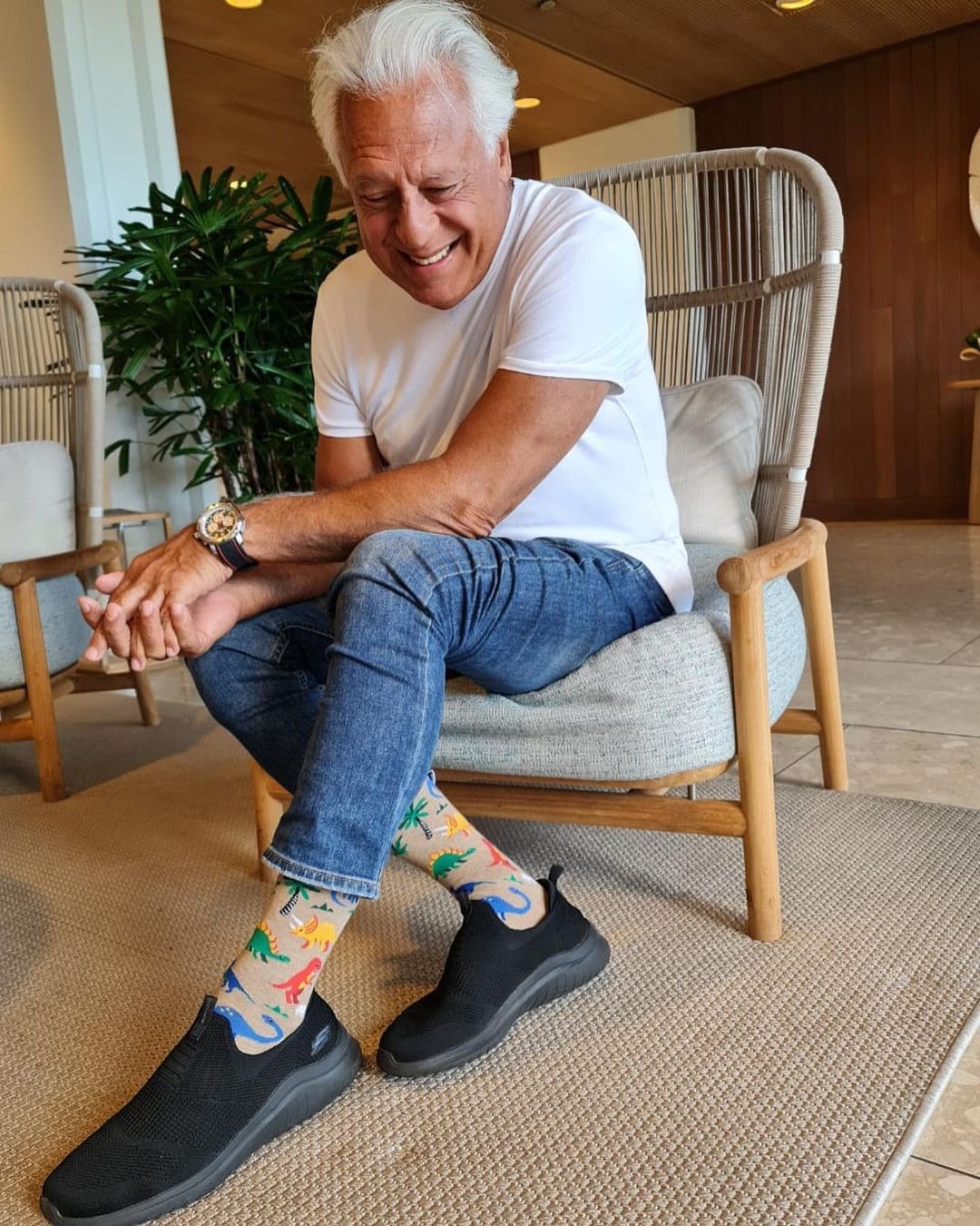 Antonio Fagundes exibe coleção de meias (Foto: Reprodução/Instagram)