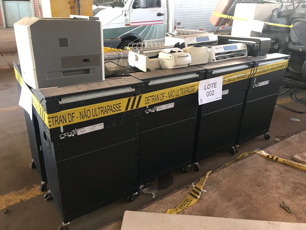 Detran faz leilão de equipamentos eletrônicos no DF  — Foto: Detran-DF/Divulgação