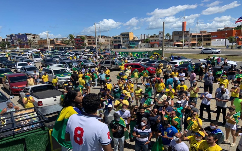Comerciantes pedem o fim das medidas restritivas e reabertura do comércio na Bahia  — Foto: Matheus Andrade/Arquivo pessoal