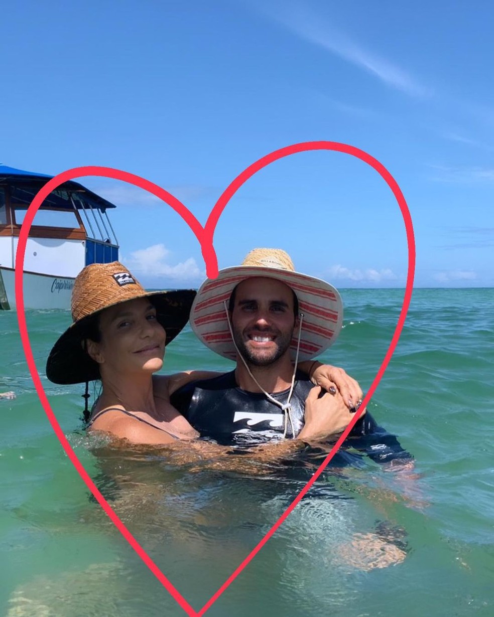 Ivete Sangalo curte passeio romântico com o marido, Daniel Cady, na Bahia — Foto: Reprodução/Instagram