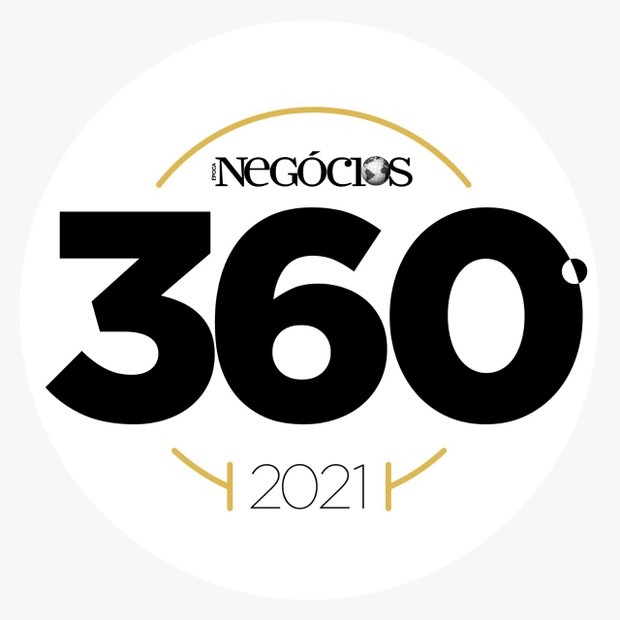 Logotipo branco Época Negócios 360o edição 2021 (Foto: Rodrigo Buldrini)