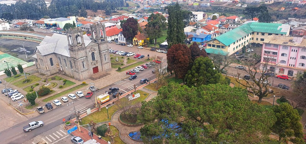 São Joaquim é uma das cidades mais procuradas na Serra catarinense durante o inverno — Foto: Mycchel Legnaghi/ Prefeitura de São Joaquim
