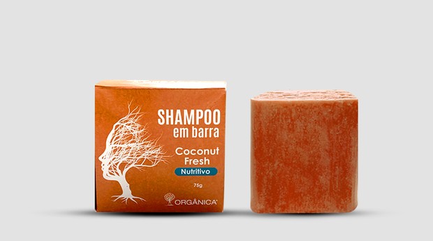 Um dos quatro produtos lançados pela Orgânica: shampoo em barra de frutas cítricas e coco (Foto: Divulgação)