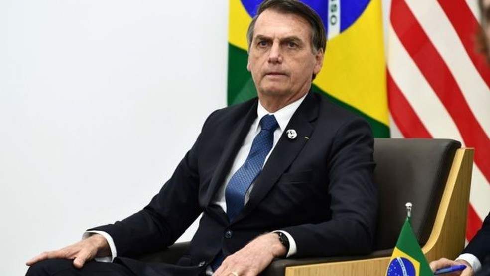 O ex-presidente Jair Bolsonaro — Foto: Brendan Smialowski/AFP
