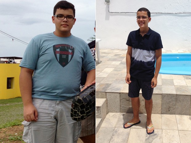 Heitor perdeu mais de 40 kg após se assustar com sangramento no nariz (Foto: Arquivo pessoal/Heitor Marinho da Silva Araújo )