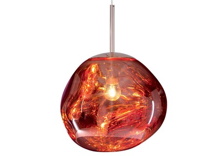 Luminária pendente Melt Copper, de vidro, 50 cm de diâm., design Front para Tom Dixon, na Lumini, preço sob consulta