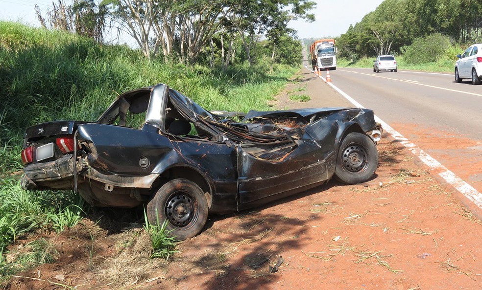 Acidente foi registrado em Dracena — Foto: Jorge Zanoni/Cedida