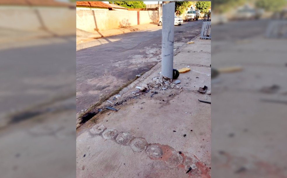 Mulher é presa suspeita de homicídio após prensar moto com marido contra poste em Bauru — Foto: Arquivo pessoal