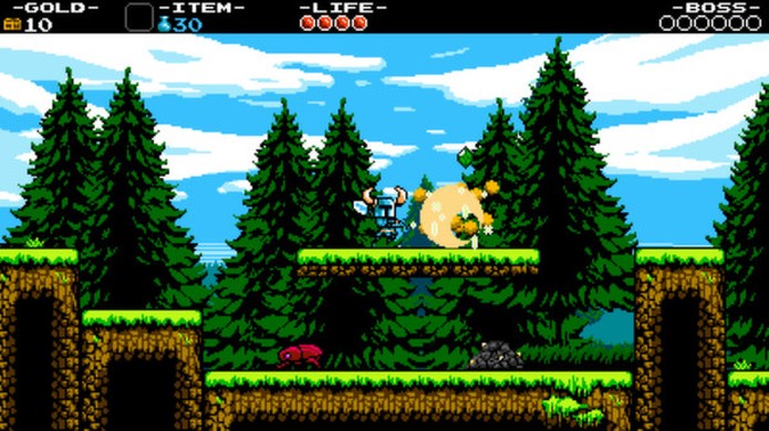 Shovel Knight traz visaul retrô e ação no nível dos clássicos games dos 8 Bits (Foto: Reprodução/Steam)