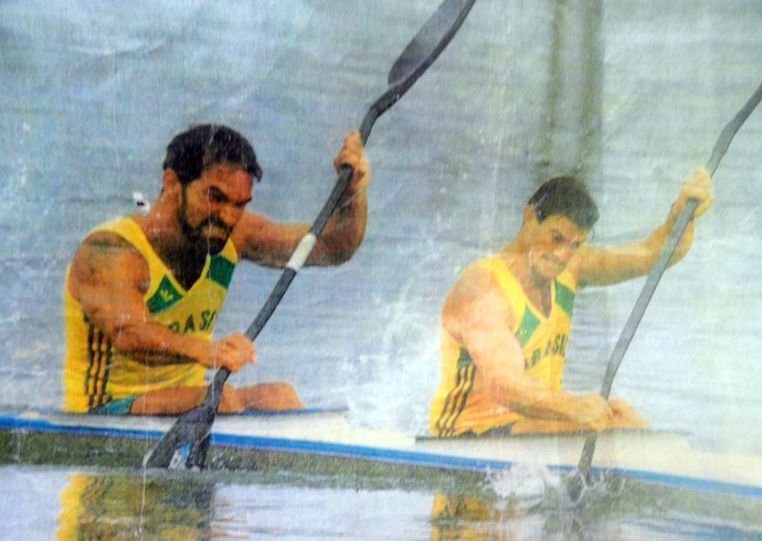 Jefferson Lacerda, baiano que fez parte da primeira delegação da canoagem olímpica do Brasil (Foto: Arquivo pessoal)