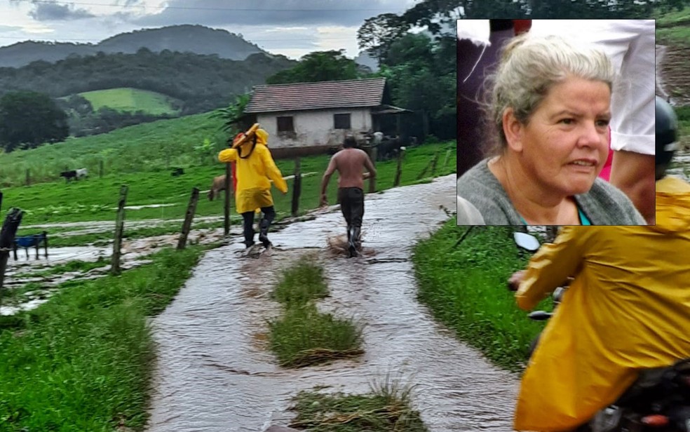 Mulher de 51 anos morre afogada após ser arrastada pela enxurrada da chuva em MG — Foto: Reprodução / Redes Sociais