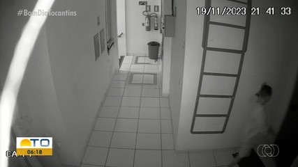 Homem é flagrado furtando academia em Palmas