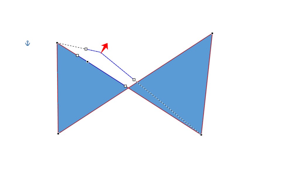 Como ampliar desenho no Word? Arraste os pontos para aumentar ou diminuir trechos da forma — Foto: Reprodução/Rodrigo Fernandes