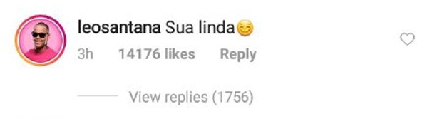 Léo Santana comenta em foto de ex e anima fãs com possibilidade de volta (Foto: Reprodução/Instagram) Léo Santana comenta em foto de ex e anima fãs com possibilidade de volta (Foto: Reprodução/Instagram)