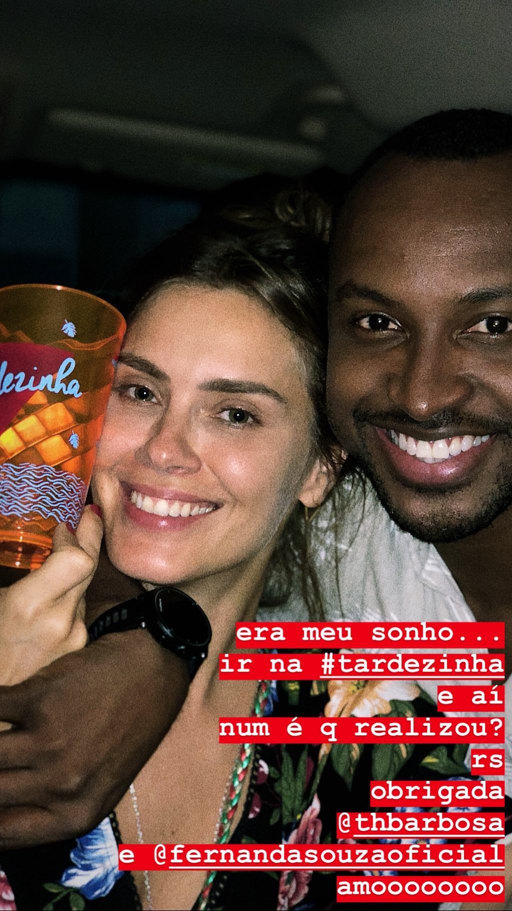Carolina Dieckmann e Thiaguinho (Foto: Reprodução Instagram)