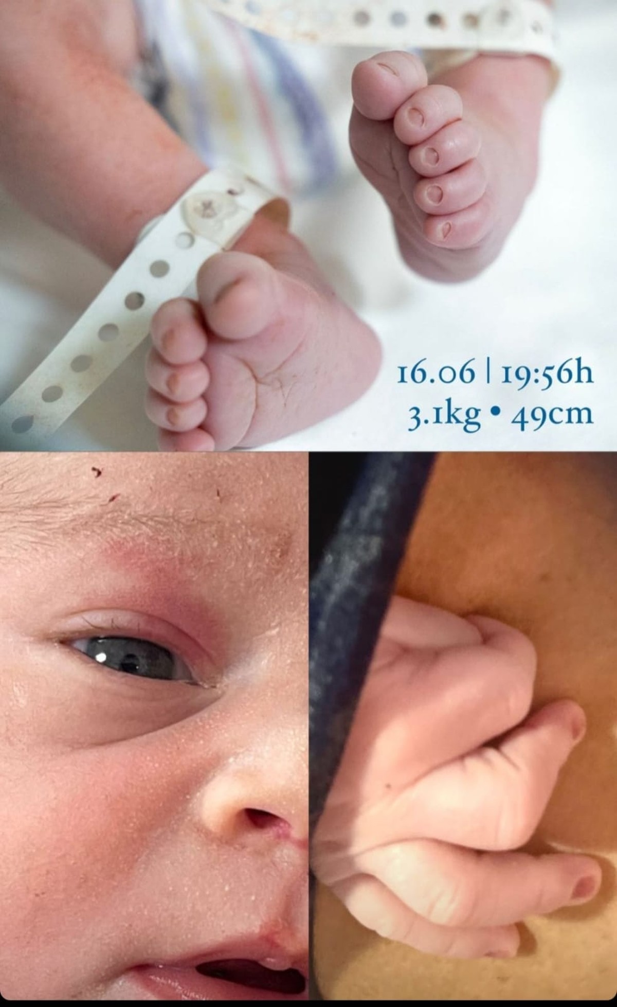 Ex-BBB Paula Amorim dá à luz Theo, primeiro filho com Breno Simões