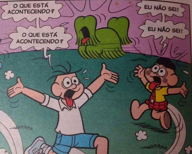 Usuários usaram um quadrinho da Turma da Mônica para descrever a situação política do Brasil (Foto: Reprodução)