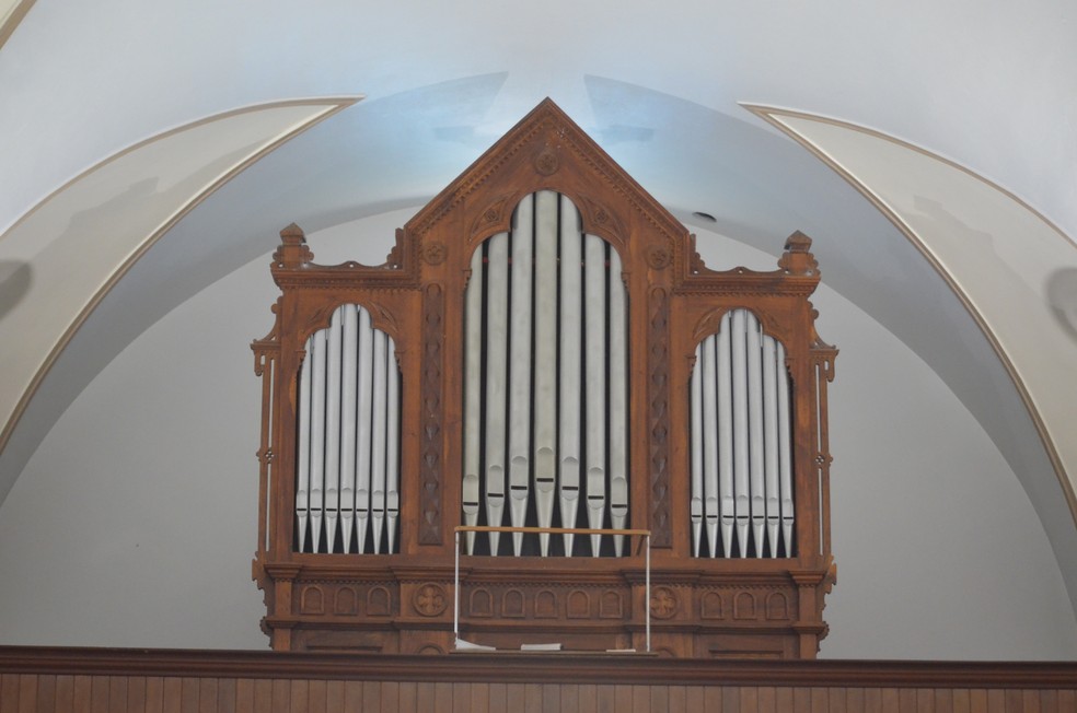 Igreja centenária de São Francisco de Assis, em Rodeio — Foto: Maurício Cattani/NSC TV