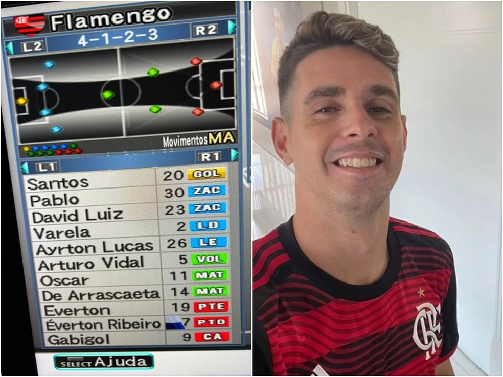 Bomba Patch inclui Oscar no Flamengo após foto vazada — Foto: Reprodução