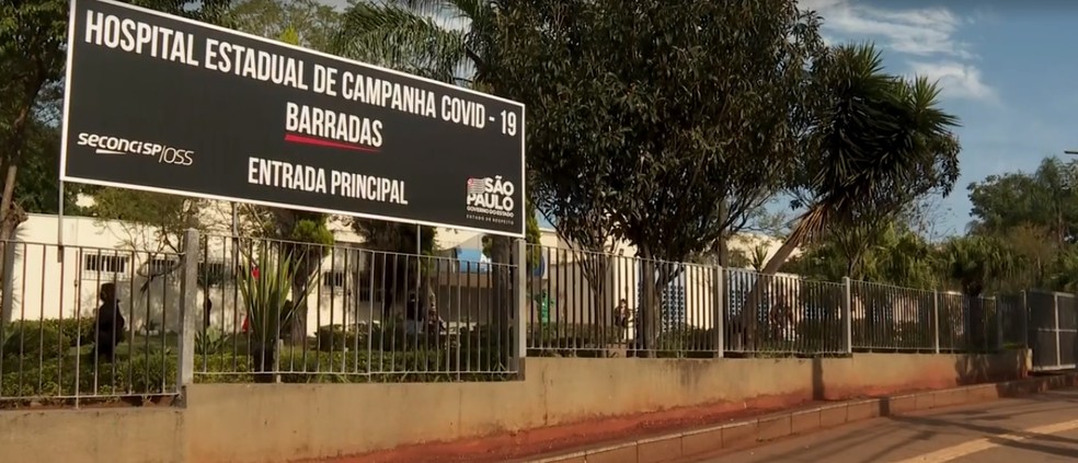 Hospital de Campanha de Heli&oacute;polis &mdash; Foto: Reprodu&ccedil;&atilde;o/TV Globo