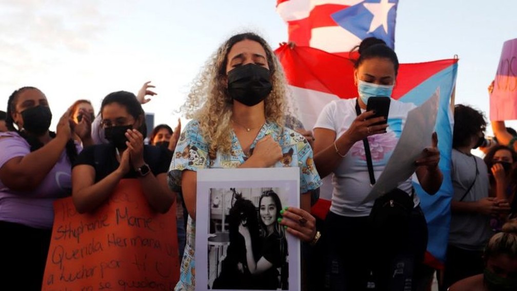 A família de Keishla Rodríguez Ortiz relatou seu desaparecimento na noite de quinta-feira passada — Foto: EPA/BBC