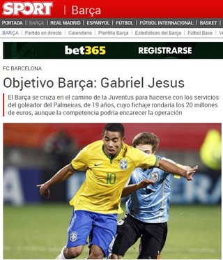 Gabriel com Neymar? Jornal espanhol revela interesse no atacante (Foto: Reprodução)