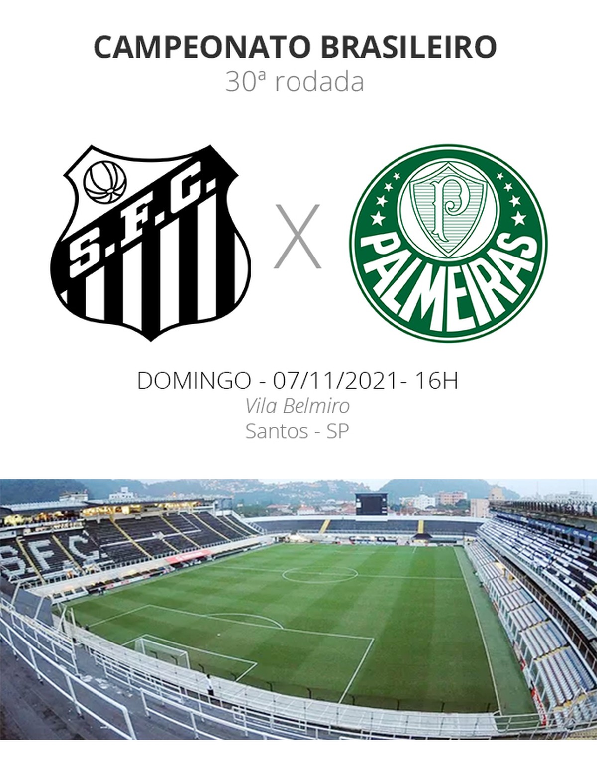 Santos x Palmeiras veja onde assistir, escalações, desfalques e