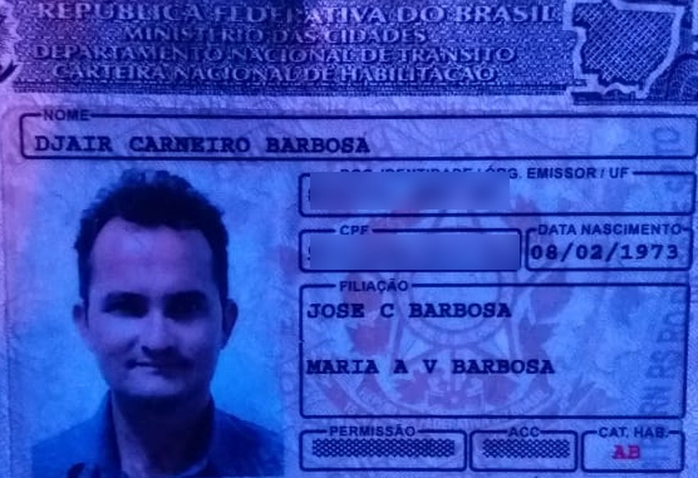 Djair Carneiro Barbosa, de 47 anos, foi vítima de latrocínio em Várzea Grande (MT) — Foto: Polícia Militar