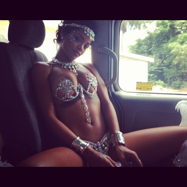 Rihanna no Crop Over Festival 2013 (Foto: Instagram Rihanna/ Reprodução)
