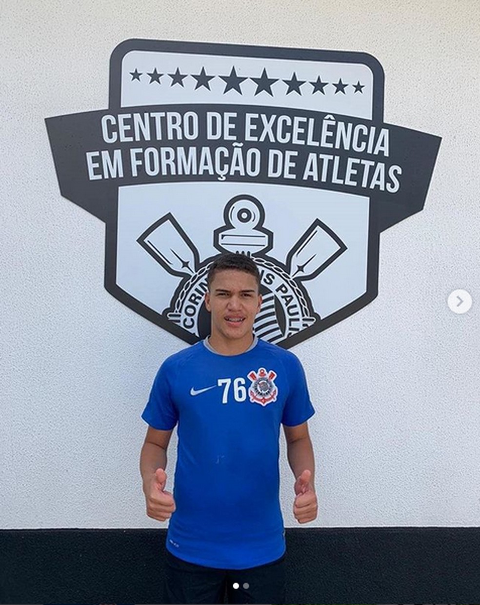 David, atacante sub-13 do Corinthians — Foto: Reprodução do Instagram