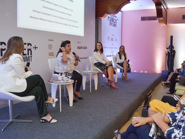 Luiza Helena Trajano (CEO Magazine Luiza), Andrea Natal (diretora Belmond Hotéis) e Adriana Cavalcanti (diretora Air France Brasil)  (Foto: Liane Neves)