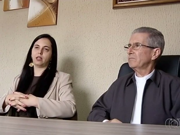 Defesa e o arcebispo de Uberaba acreditam na inocência do padre, em Goiás (Foto: Reprodução/TV Anhanguera)