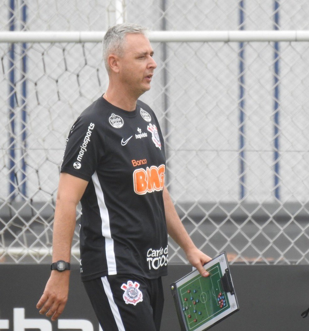 Tiago Nunes, técnico do Corinthians — Foto: Bruno Cassucci