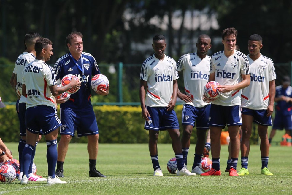 Com Cuca, São Paulo fez treinos abertos à imprensa nesta semana — Foto: Rubens Chiri / saopaulofc.net