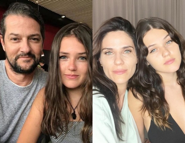 Catarina com os pais, Marcelo Serrado e  Rafaela Mandelli  (Foto: Reprodução/Instagram)