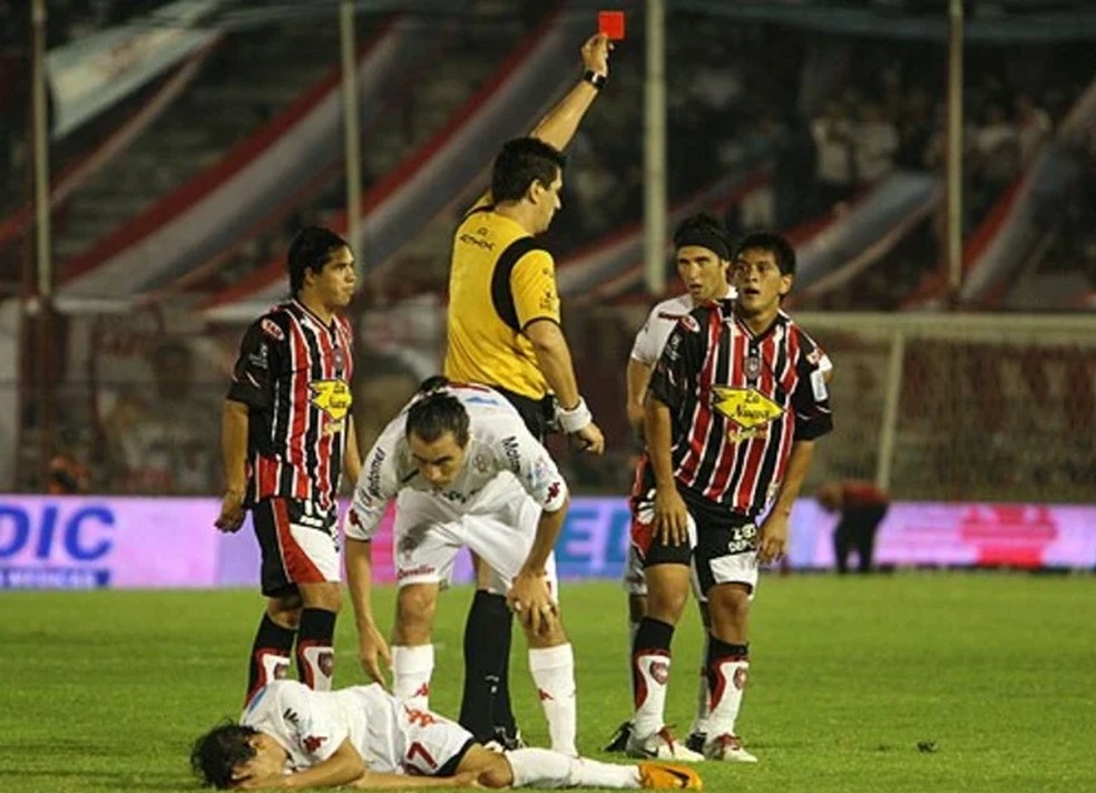 Cano na época de Chacarita Juniors — Foto: Arquivo Pessoal