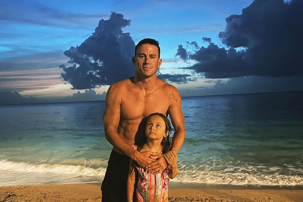 Channing Tatum com sua filha, Everly, em 2021 (Foto: Reprodução / Instagram)