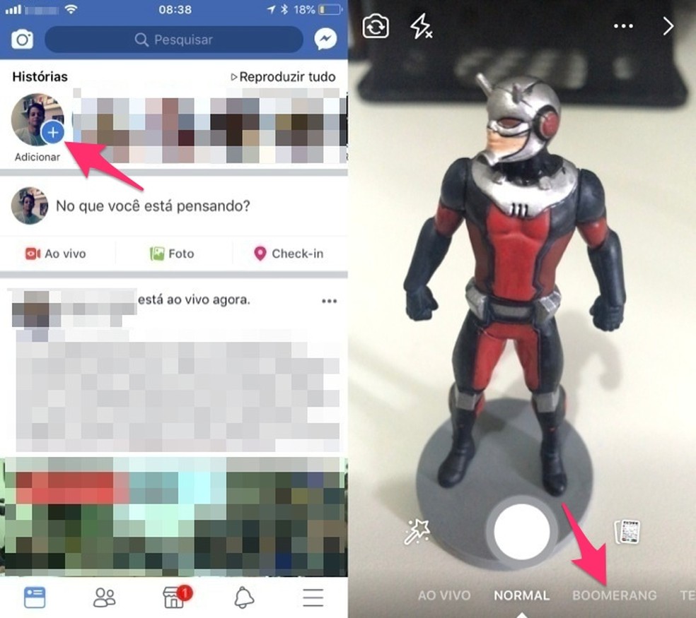  Facebook como criar hist rias com efeito boomerang 