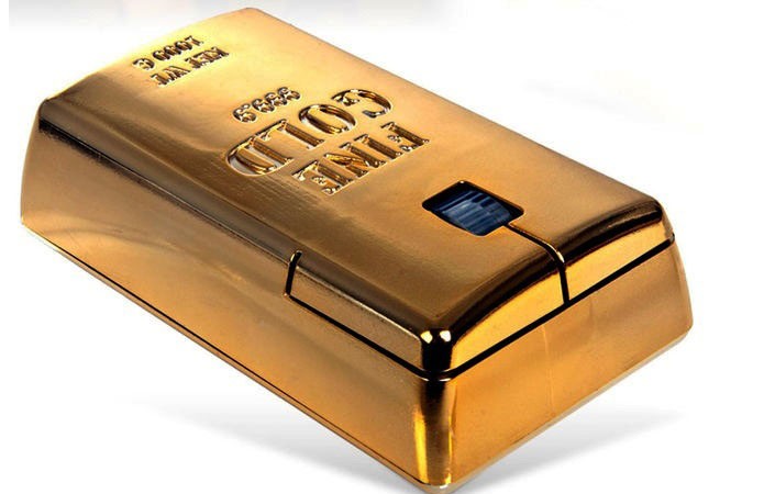 Mouse com corpo de 10 cm feito inteiramente de ouro é o mais caro do mundo (Foto: Divulgação)