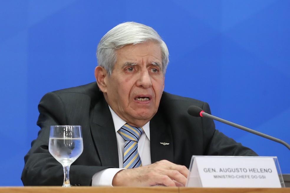 O ministro Augusto Heleno, do Gabinete de Segurança Institucional — Foto: Marcos Corrêa/Presidência da República