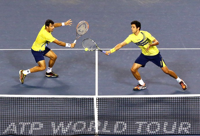 Marcelo Melo e Ivan Dodig nas semis do ATP de Tóquio, tênis (Foto: Getty Images)